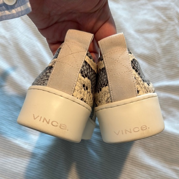 Vince Python Pattern Slip-On Shoes - Picture 4 of 9